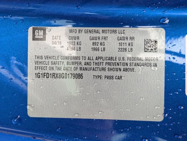 2016 Chevrolet Camaro 2LT