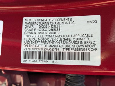 2023 Honda Accord Sedan LX