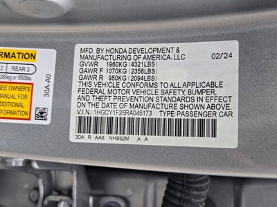 2024 Honda Accord Sedan LX