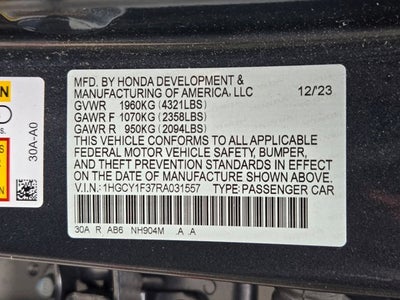 2024 Honda Accord Sedan EX