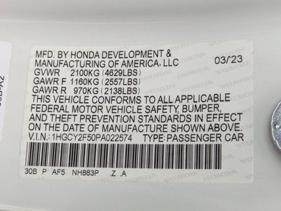 2023 Honda Accord Hybrid Sport