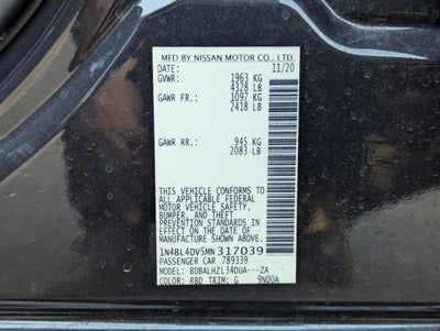 2021 Nissan Altima 2.5 SV