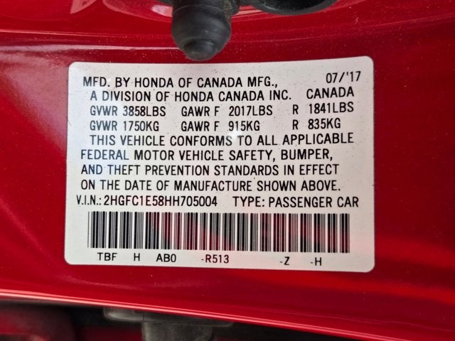 2017 Honda Civic Si