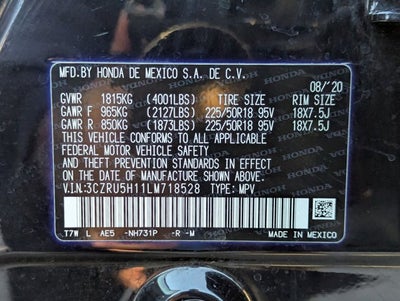 2020 Honda HR-V Sport