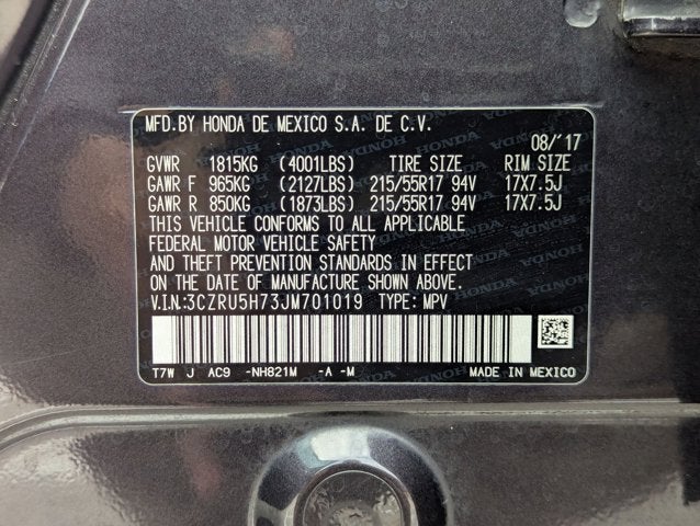 2018 Honda HR-V EX-L Navi