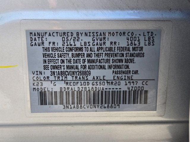 2022 Nissan Sentra SV