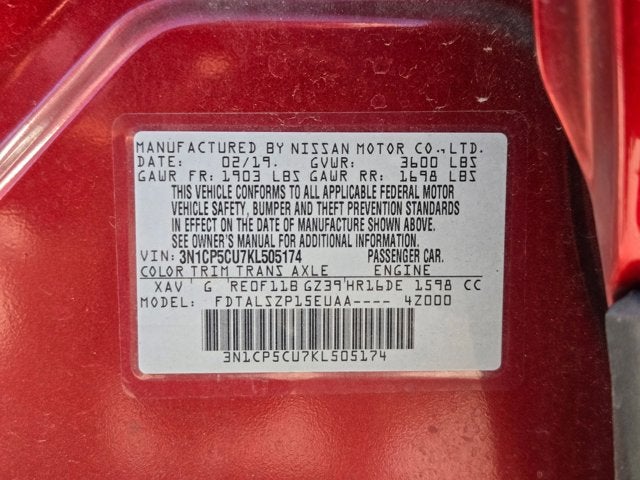 2019 Nissan Kicks SV