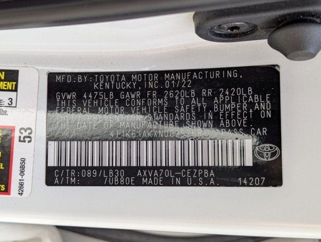 2022 Toyota Camry XSE