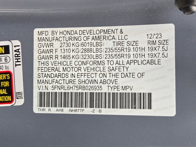 2024 Honda Odyssey Sport