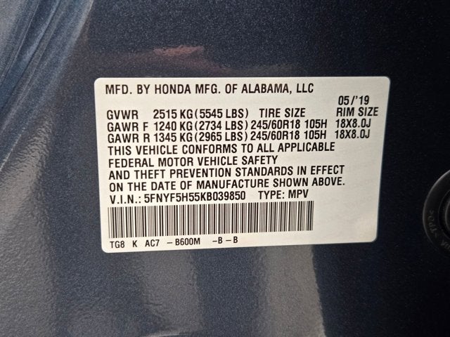 2019 Honda Pilot EX-L