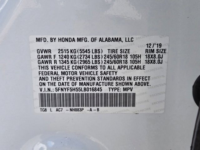 2020 Honda Pilot EX-L