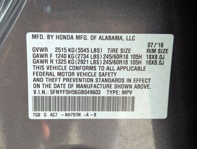 2016 Honda Pilot EX-L