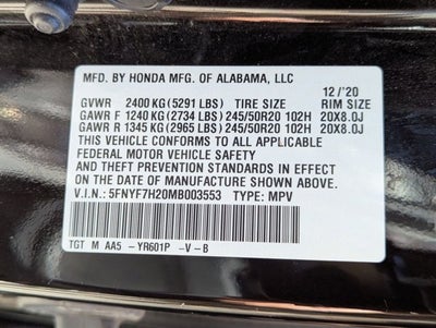 2021 Honda Passport Sport