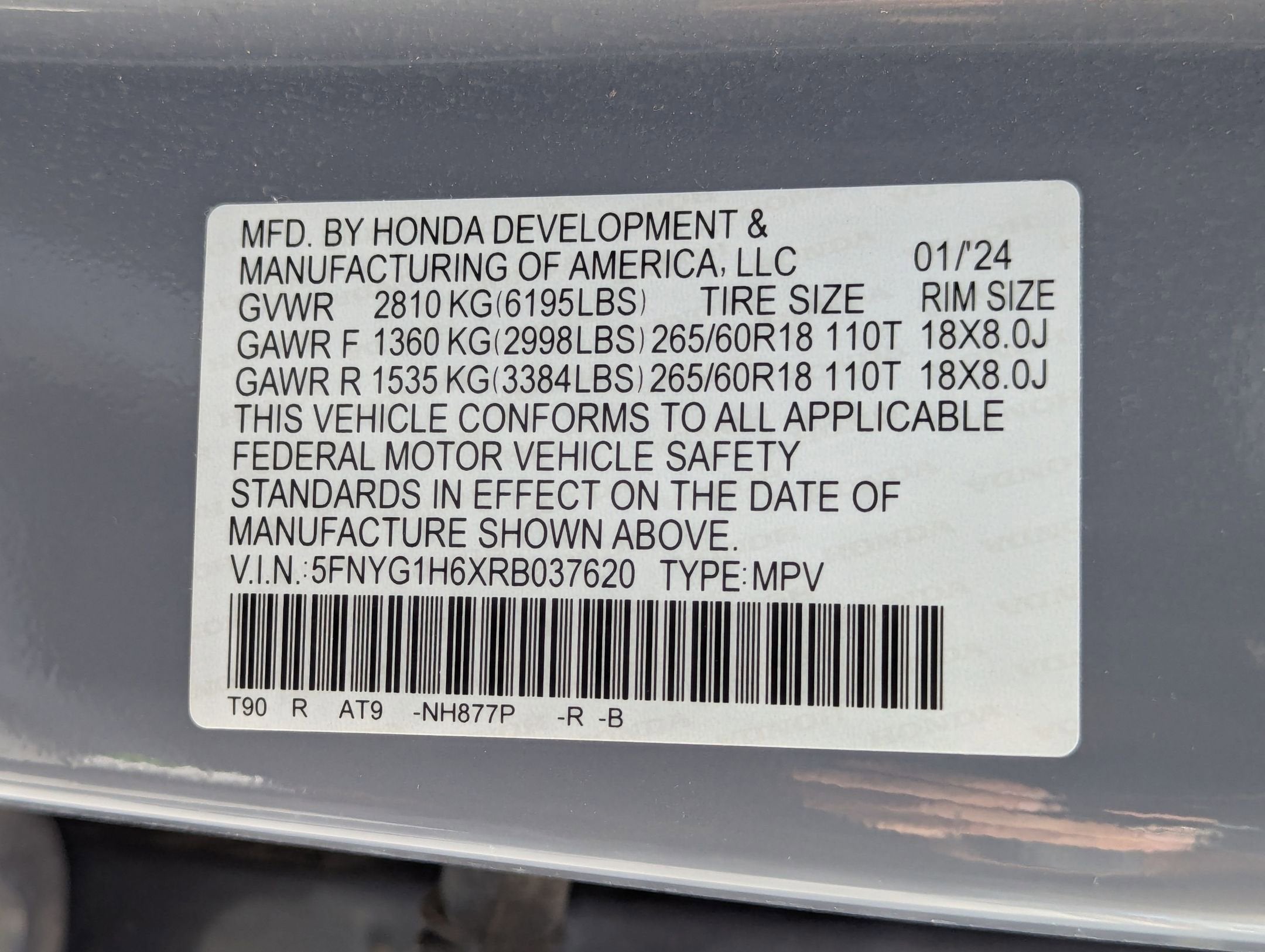 2024 Honda Pilot AWD TRAILSPORT