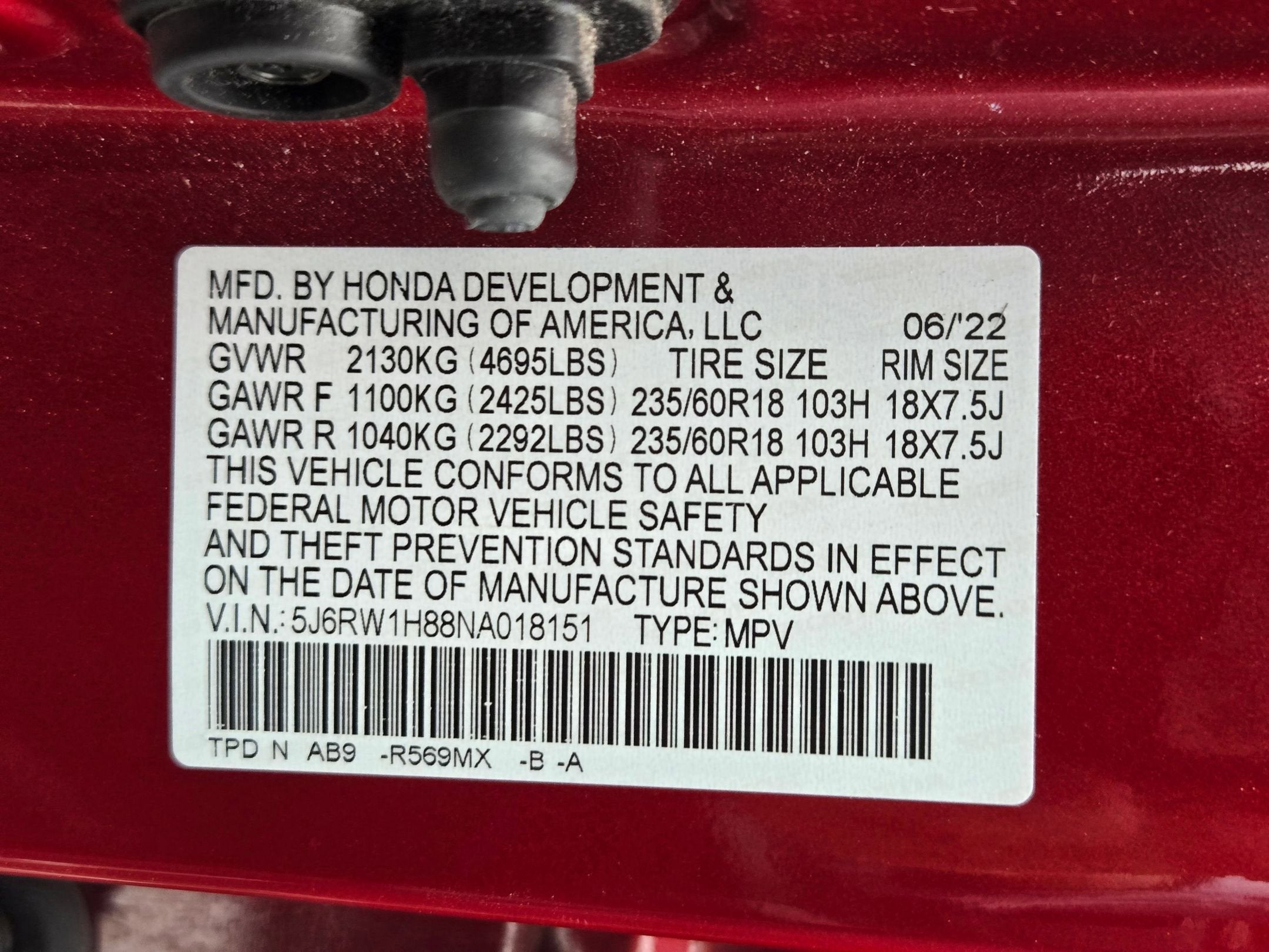 2022 Honda CR-V 2WD EX-L