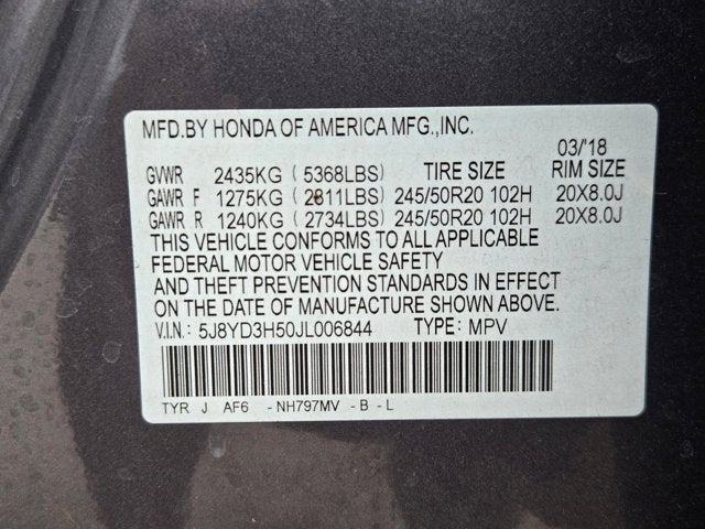 2018 Acura MDX w/Technology Pkg