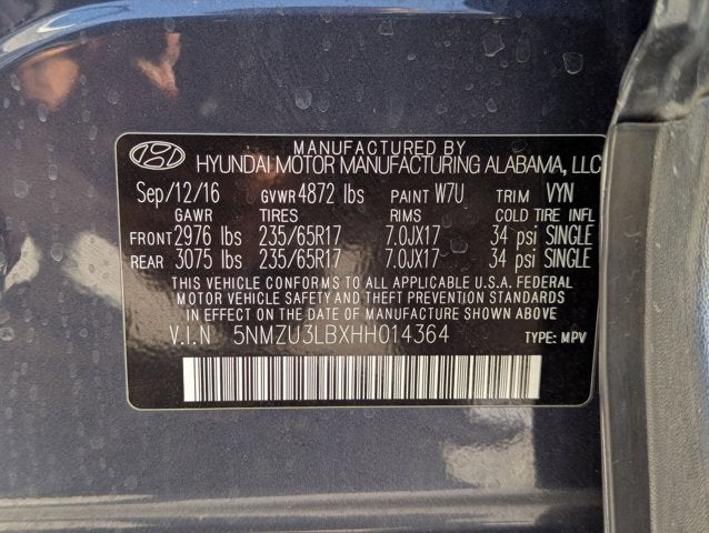 2017 Hyundai Santa Fe Sport 2.4L