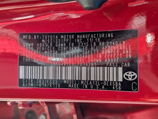 2020 Toyota Corolla SE