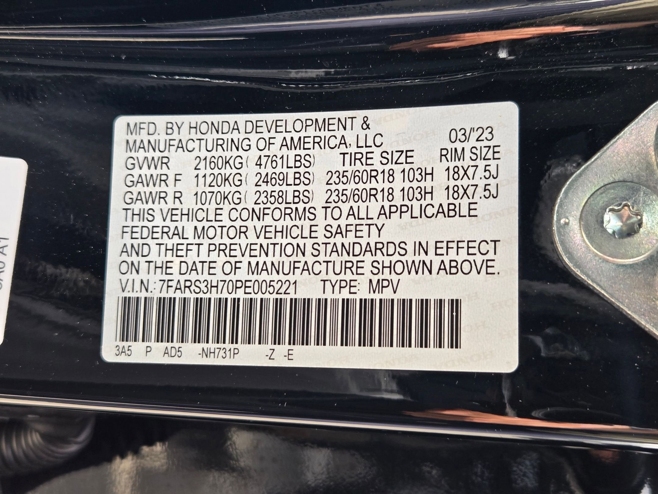 2023 Honda CR-V 1.5T 2WD EX-L