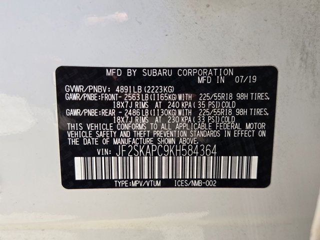 2019 Subaru Forester Sport