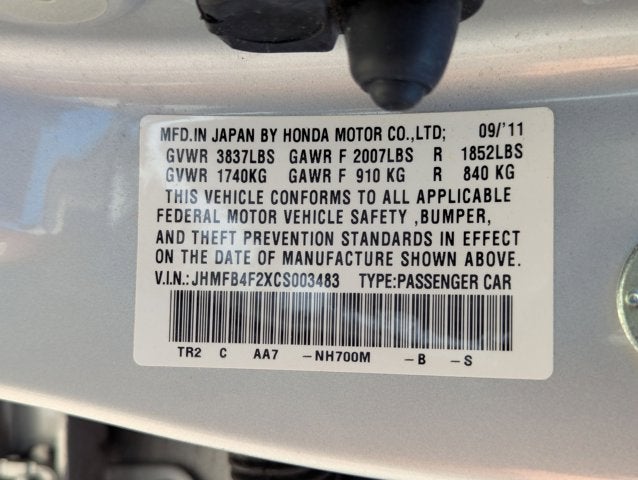 2012 Honda Civic Hybrid Base