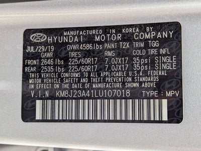 2020 Hyundai Tucson SE