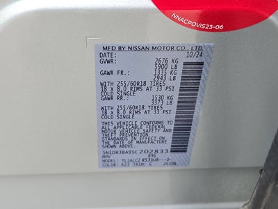 2025 Nissan Pathfinder SV