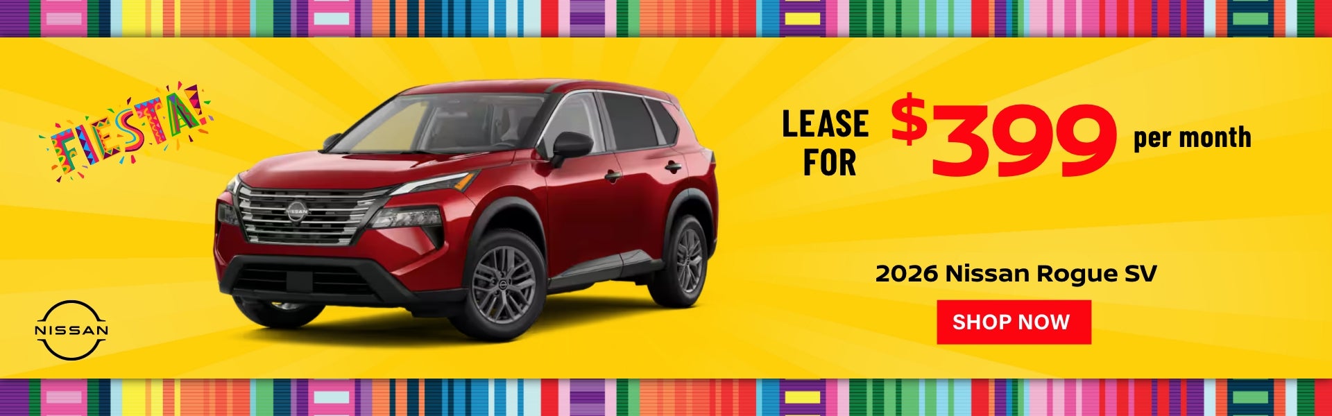 Gunn Nissan Rogue SV Banner