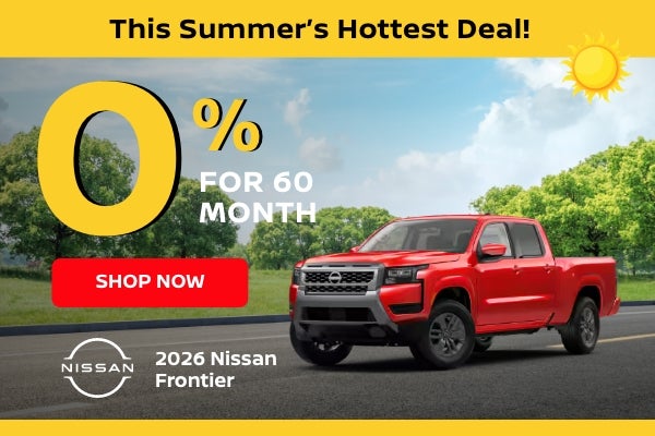 Nissan Frontier 0% APR banner