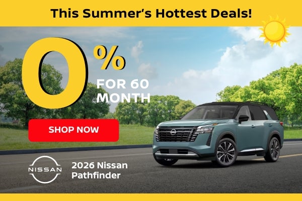 Nissan Pathfinder 0% APR banner