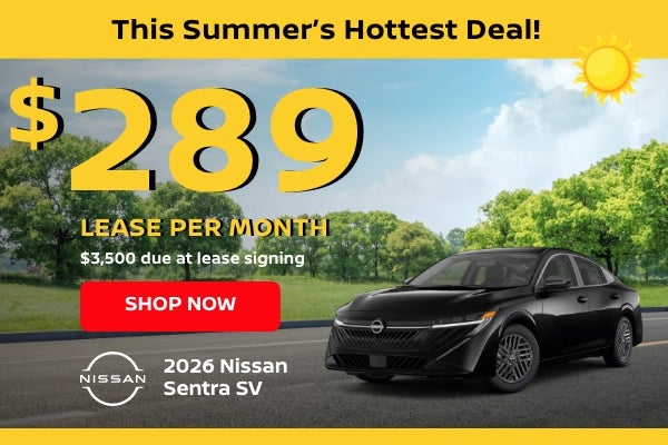 Nissan Sentra lease banner